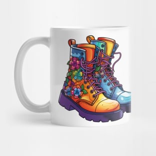 90s Retro Combat Boots Mug